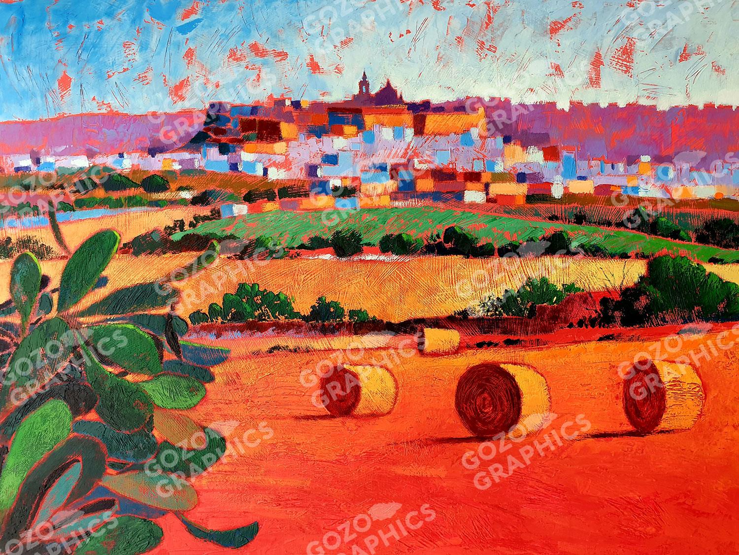 Hay bales overlooking Cittadella | Christopher Saliba - Image 3