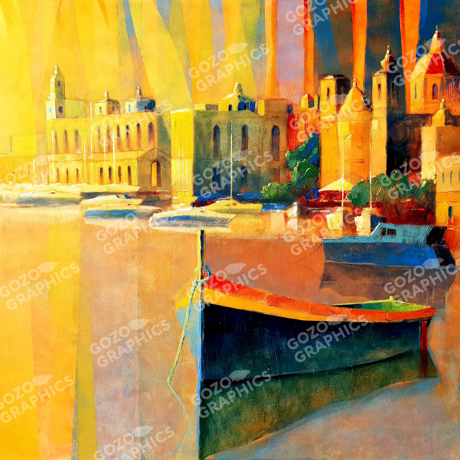 Vittoriosa Boats at Rest | Christopher Saliba - Image 3