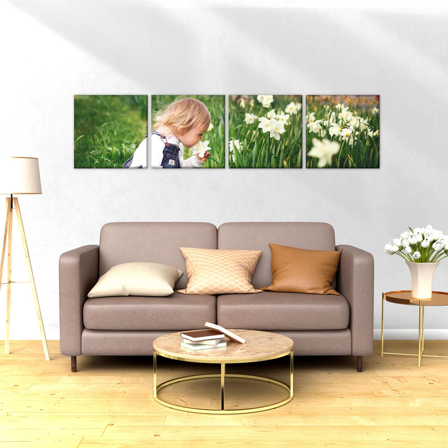 Straight 4 Square Canvas