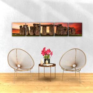 Straight 5 Square Canvas