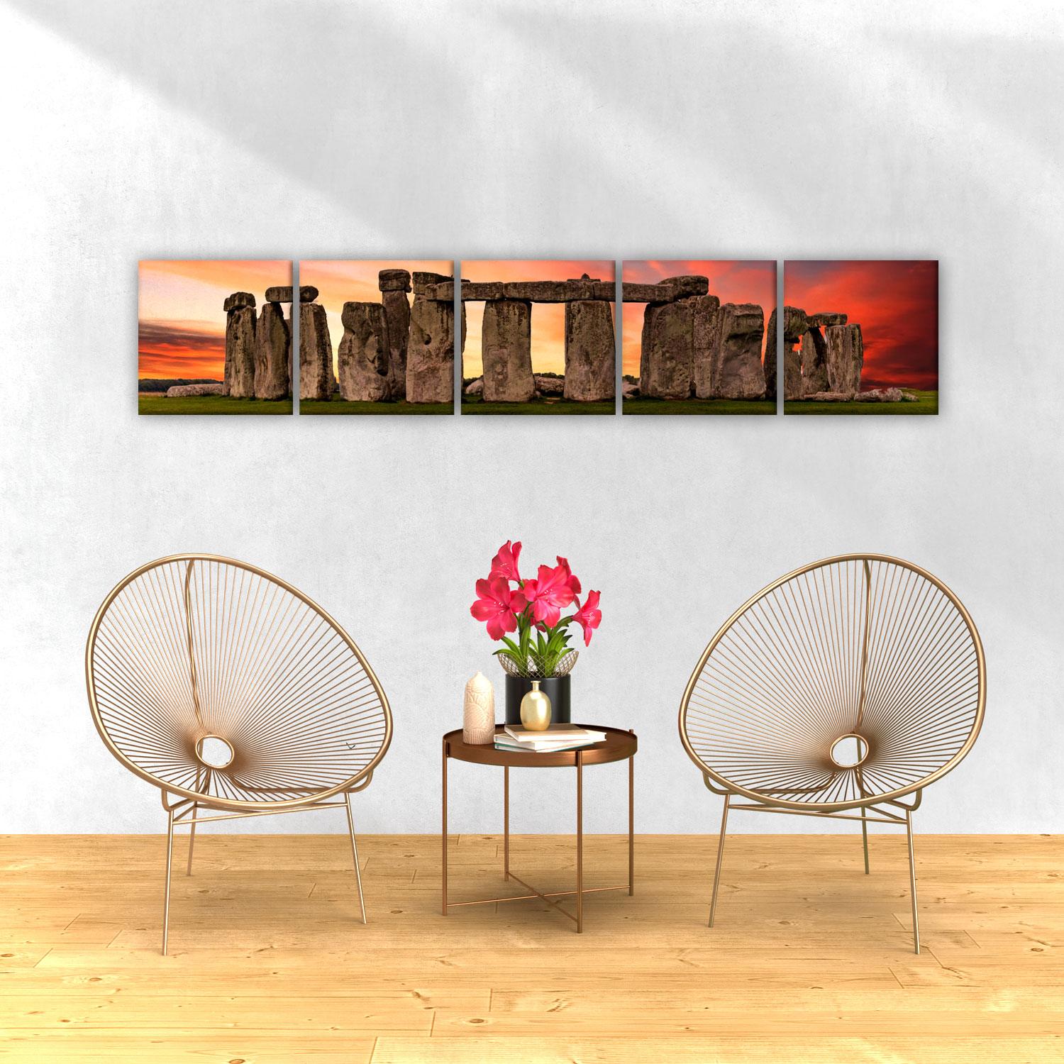 Straight 5 Square Canvas