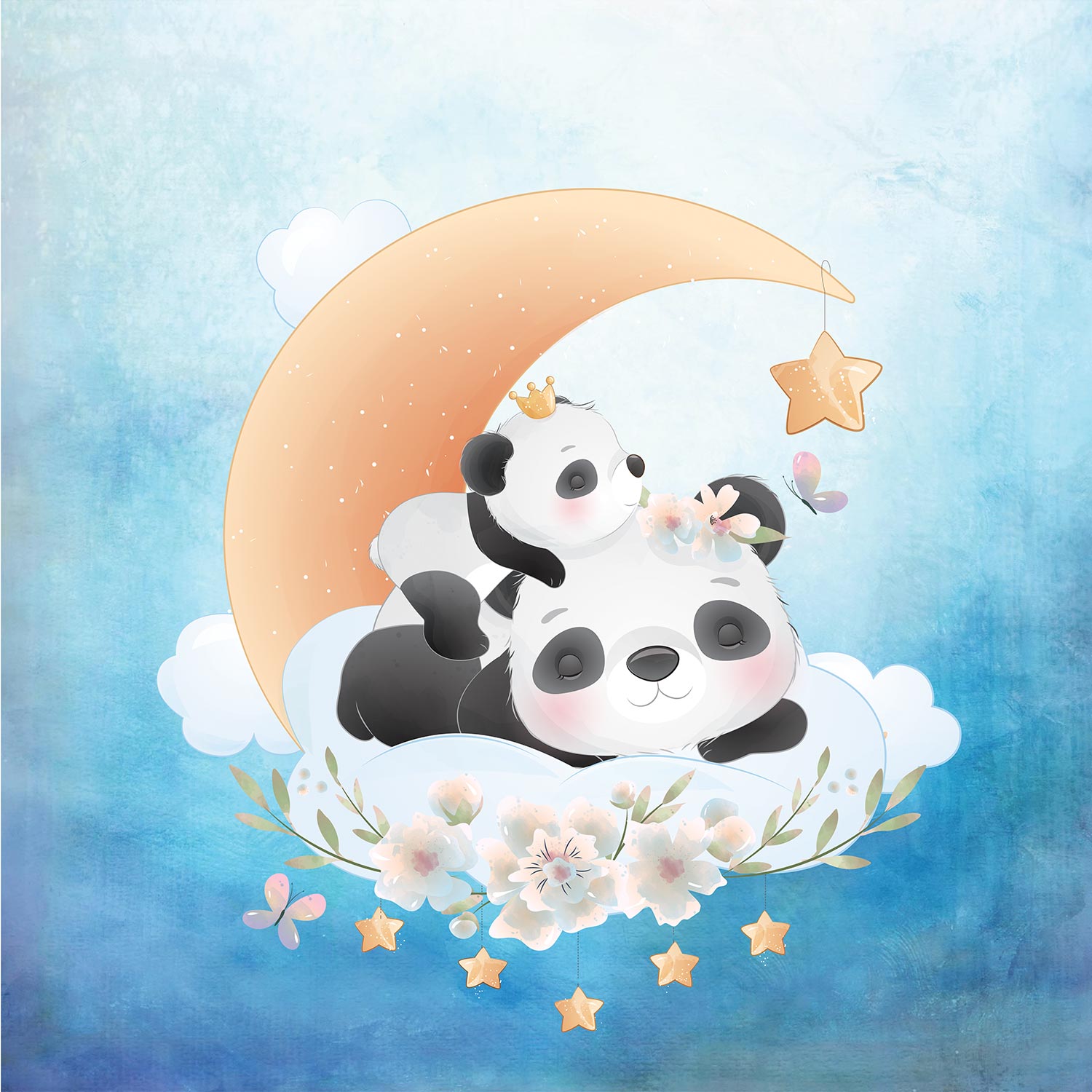 Panda Set of 3 Canvas Prints - Image 2