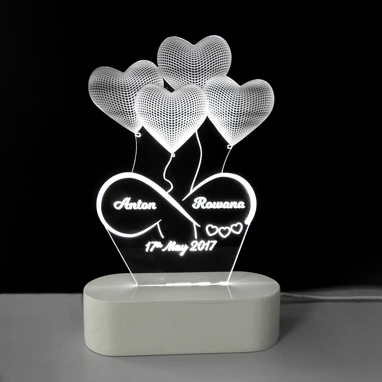 Bubble Heart Desk | Table Light