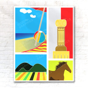 Malta Summer | Canvas Print 50x40cm