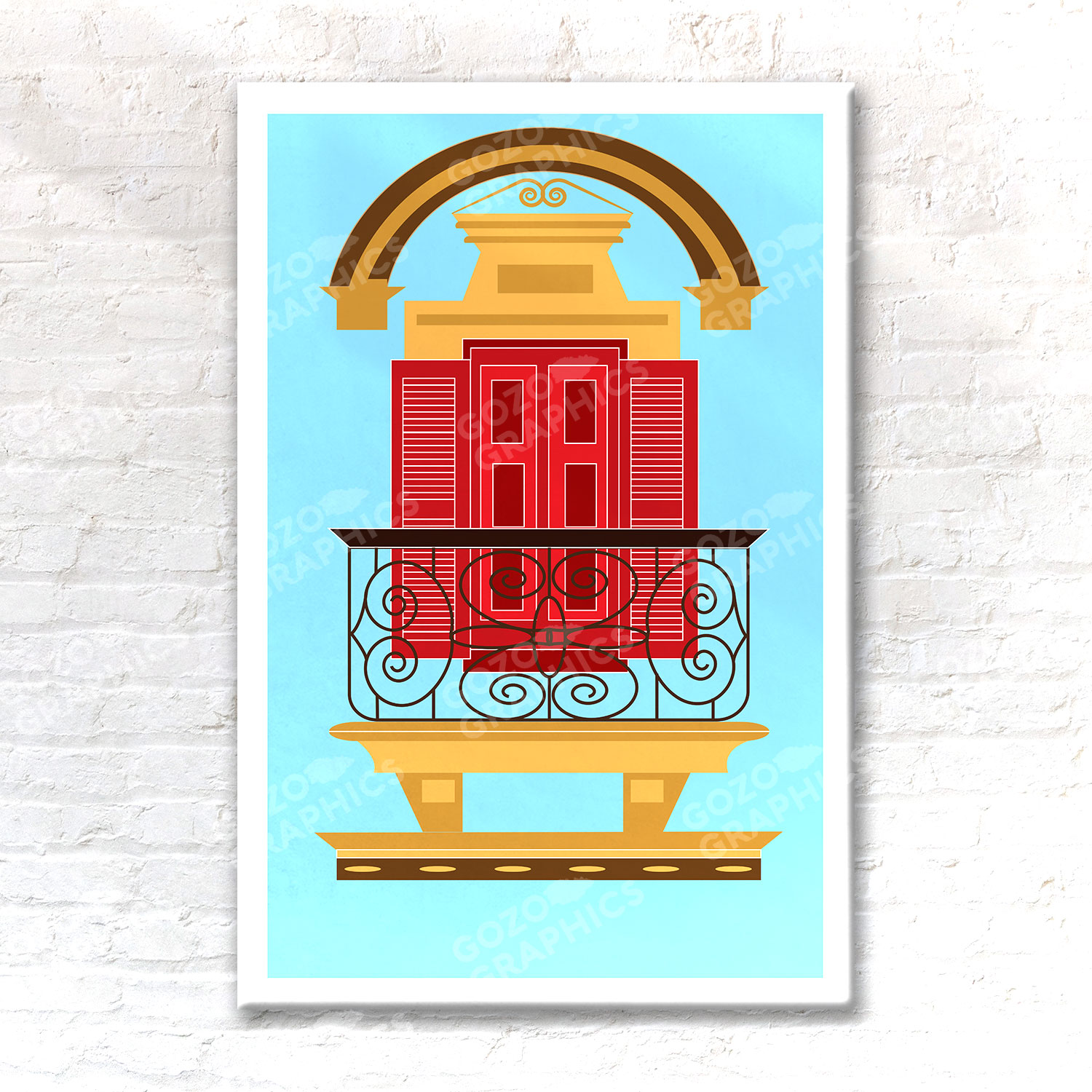 Maltese Window | Canvas Print 60x40cm