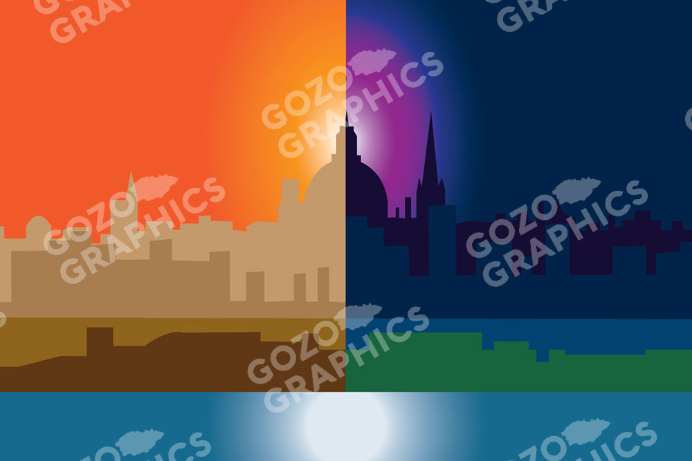 Valletta City View | Canvas Print 60x40cm - Image 2