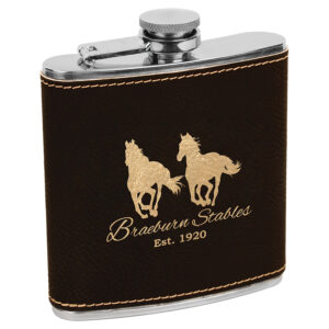 Hip Flask - Black Gold