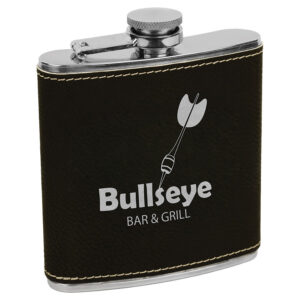 Hip Flask - Black Silver