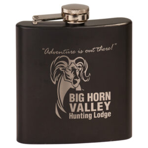Hip Flask - Glossy Black