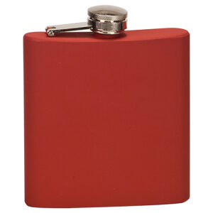 Hip Flask - Matte Red