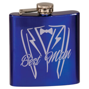 Hip Flask - Glossy Blue