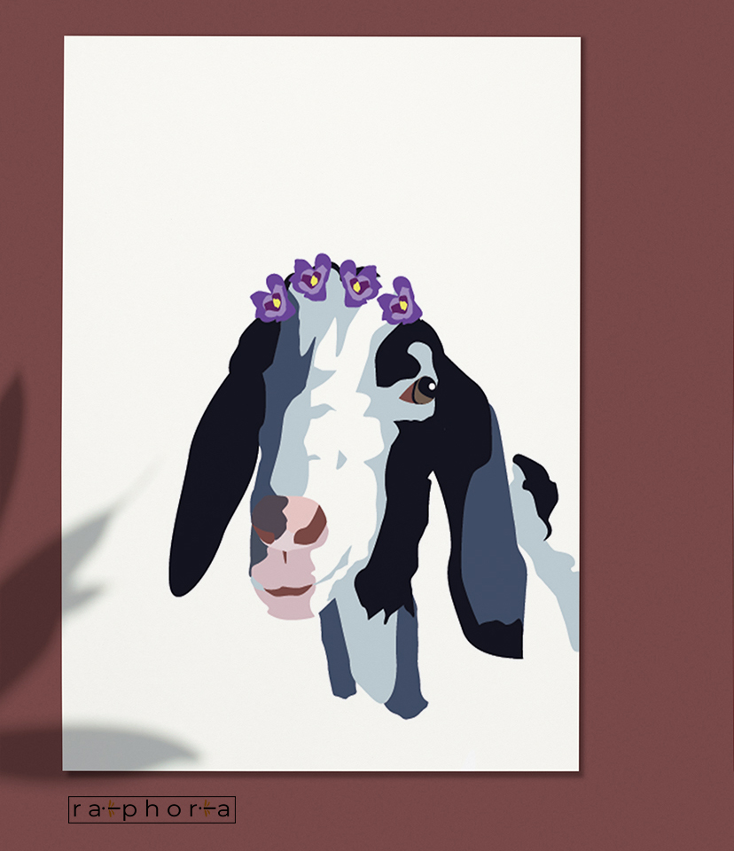 Maltese goat - 60x45cm canvas