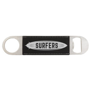 Bottle Opener Black Silver