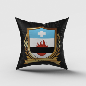 Caruana Surname Shield Cushion