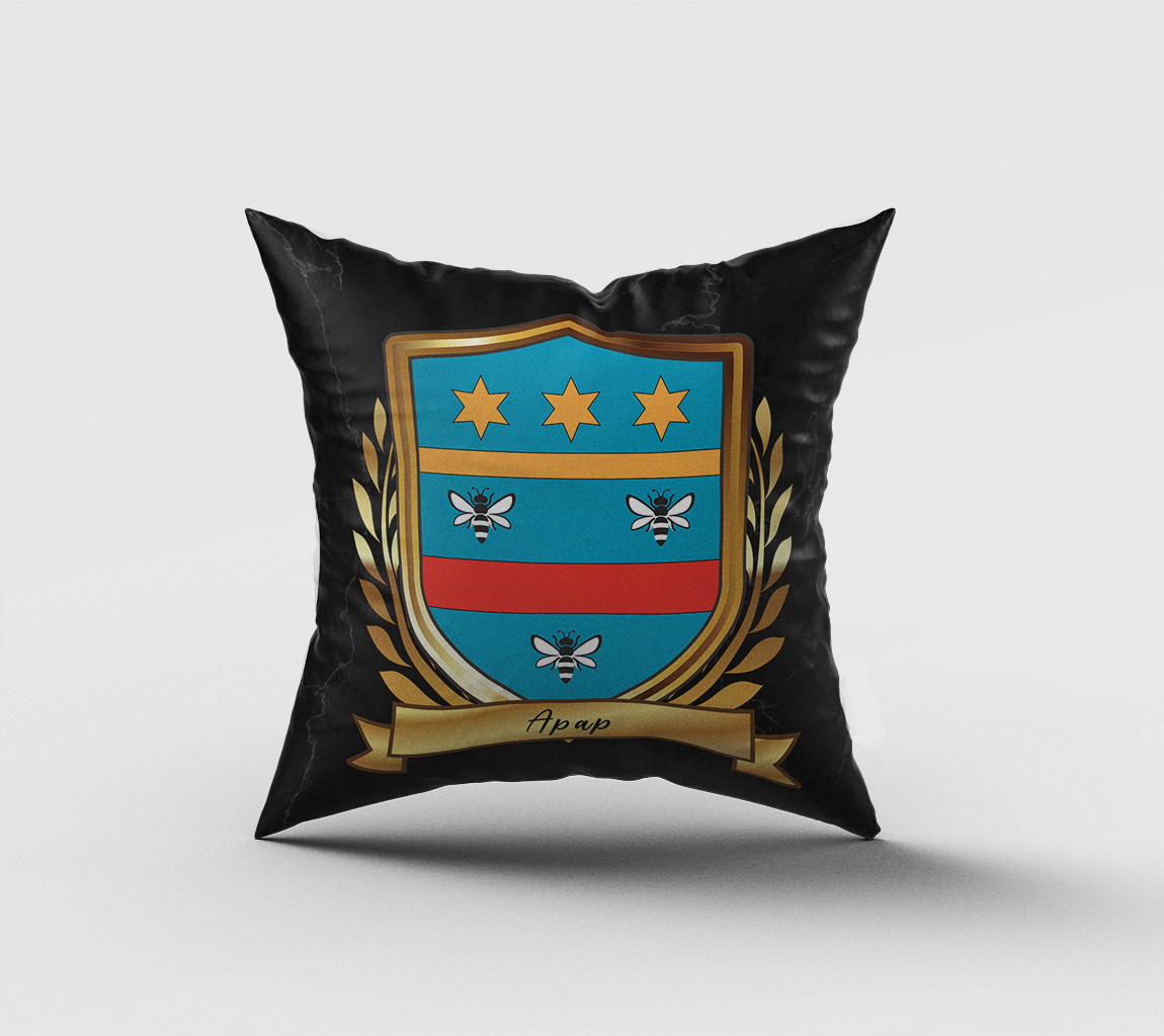 Apap Surname Shield Cushion