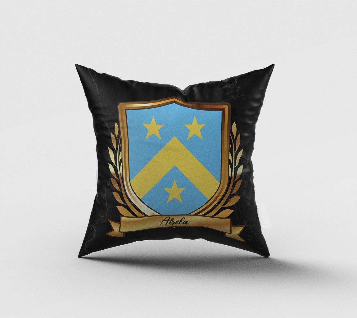 Abela Surname Shield Cushion
