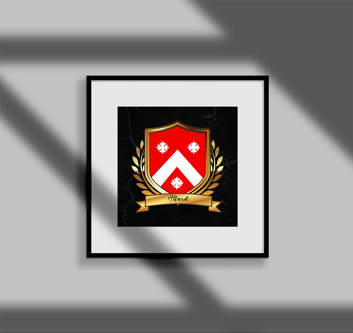 Attard 2 Surname Shield Prints