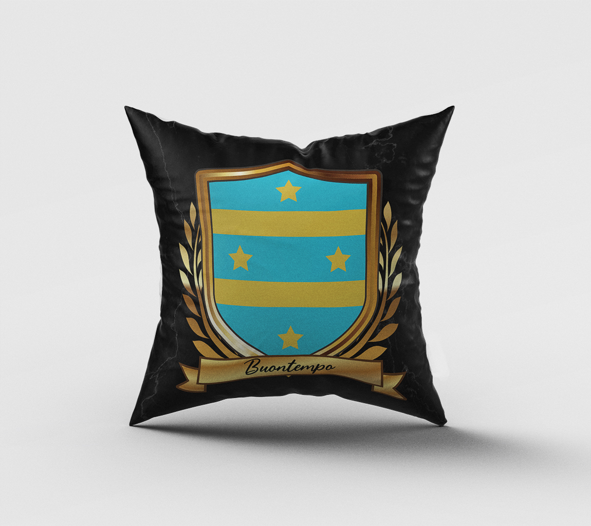 Buontempo Surname Shield Cushion