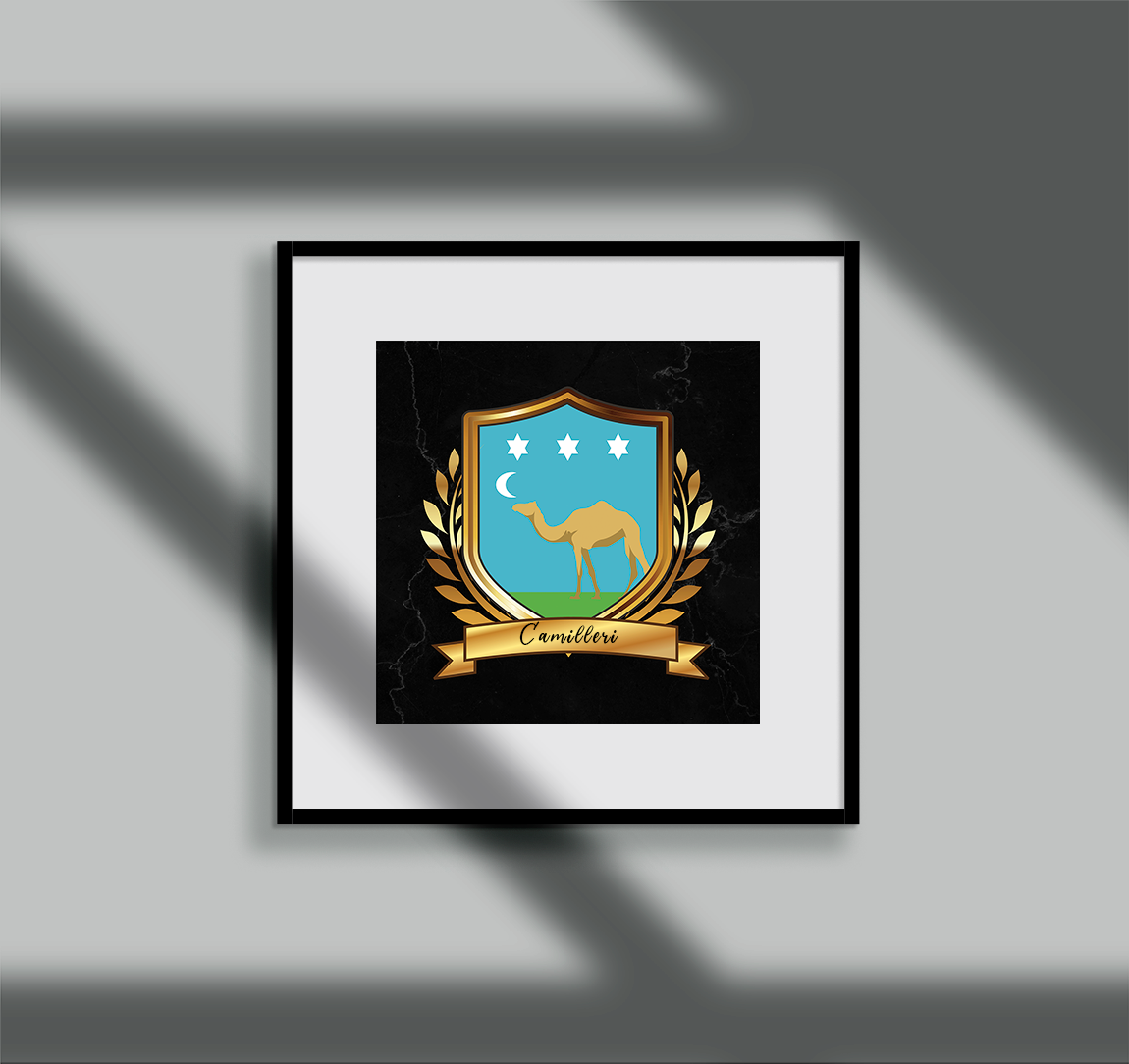 Camilleri Surname Shield Prints