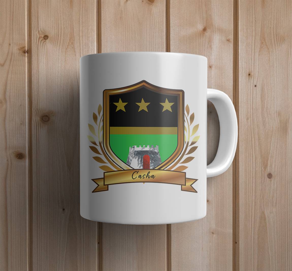 Casha Shield Mug