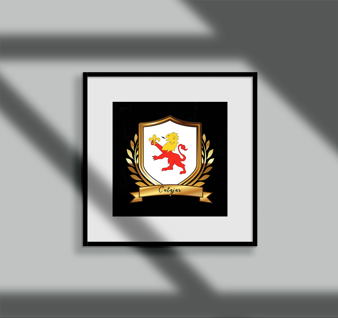 Cutajar Surname Shield Prints