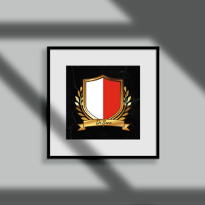 De Bono 2 Surname Shield Prints