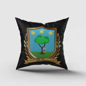 DeBono Surname Shield Cushion