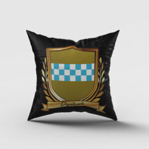 Degabriele Surname Shield Cushion