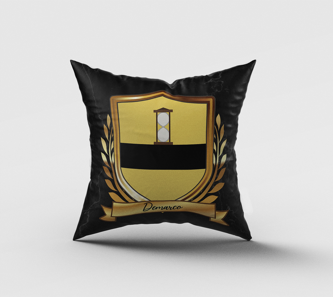 Demarco Surname Shield Cushion