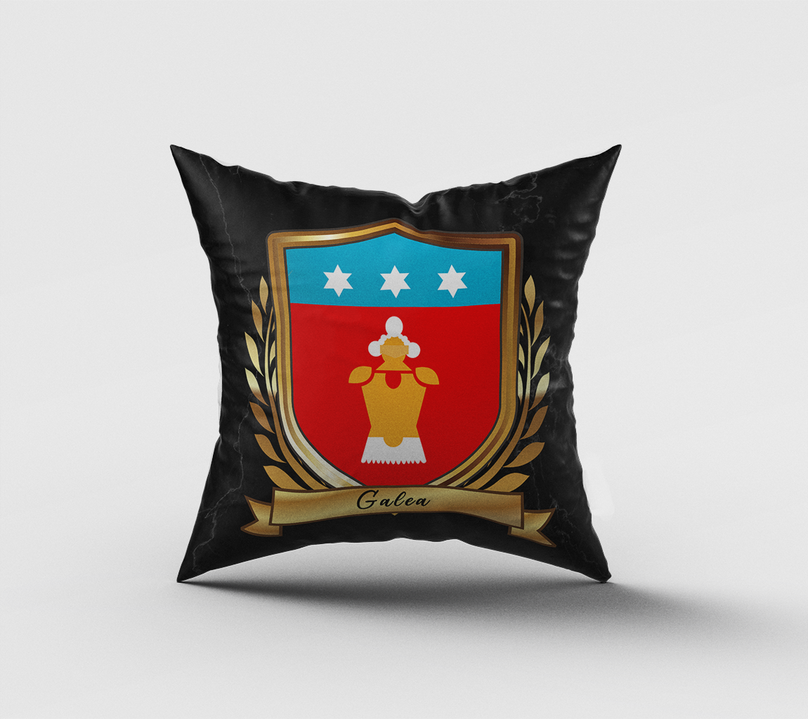 Galea Surname Shield Cushion