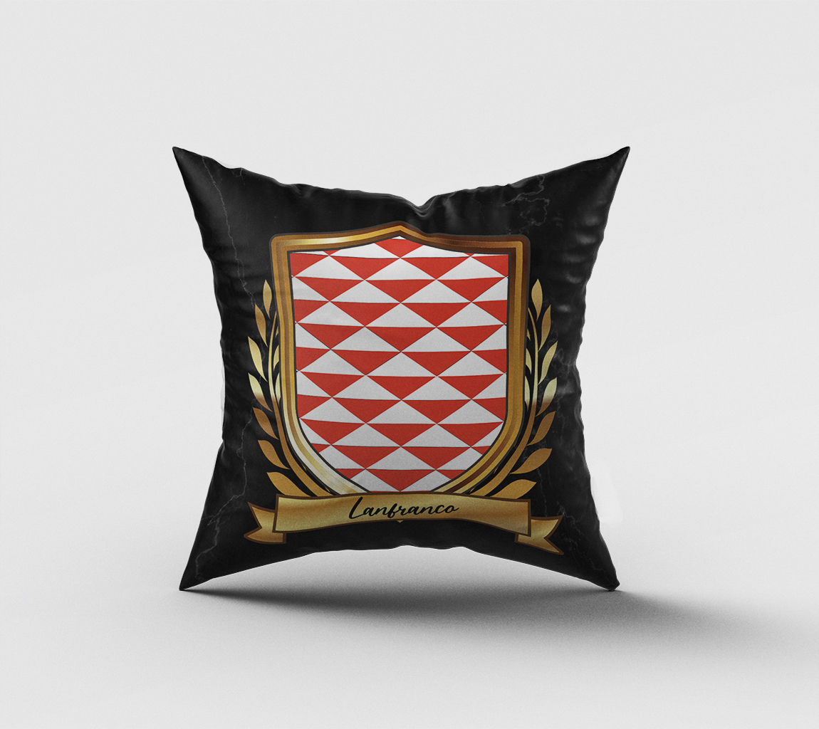 Lanfranco Surname Shield Cushion