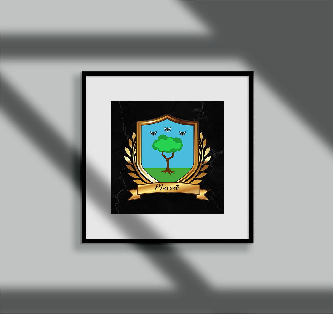 Muscat Surname Shield Prints