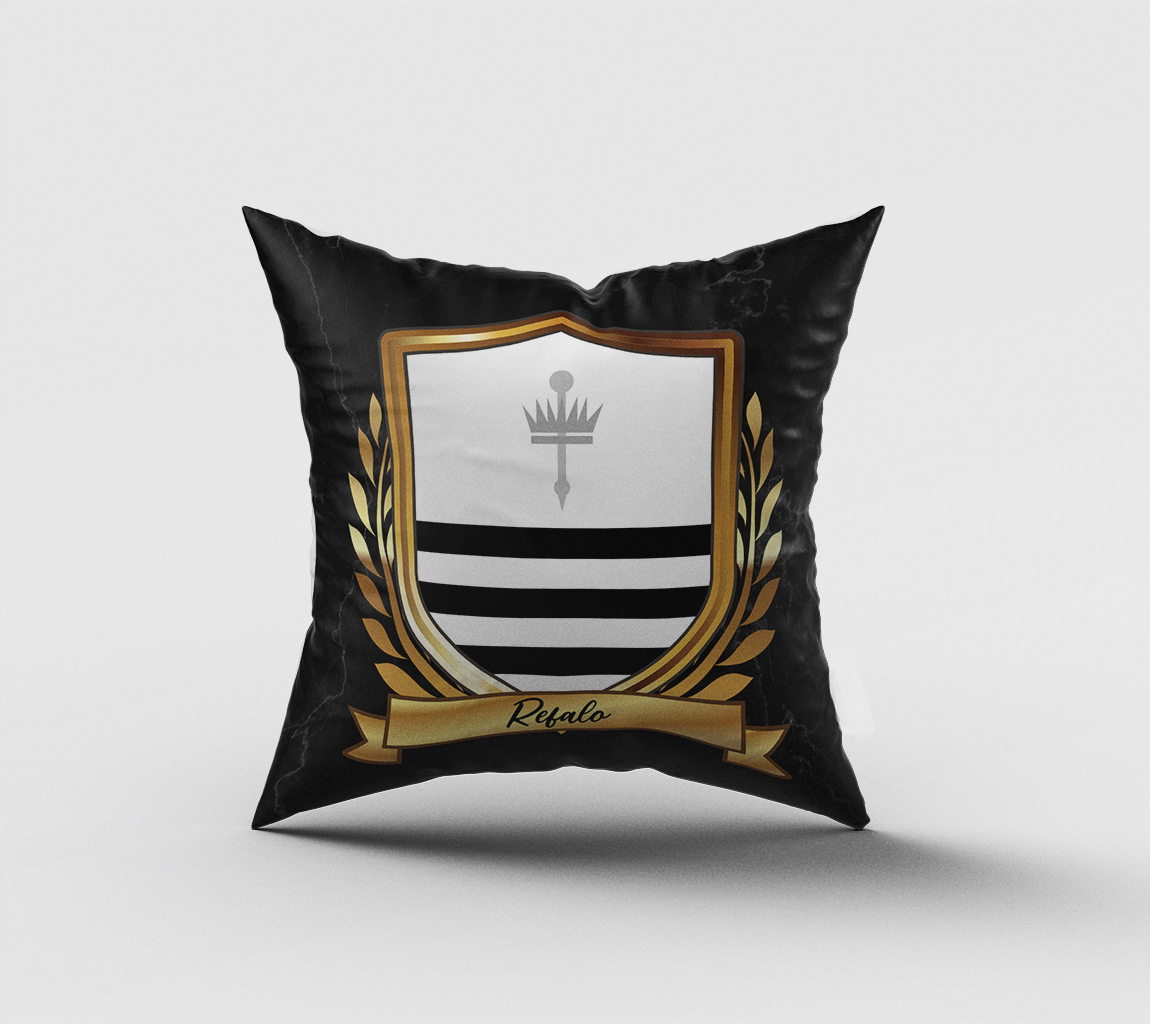 Refalo Surname Shield Cushion
