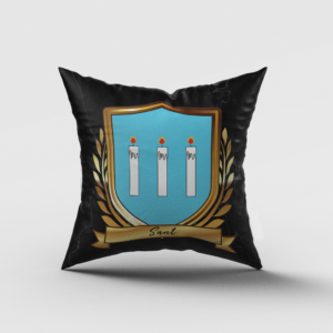 Sant Surname Shield Cushion