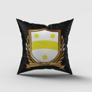 Souchet Surname Shield Cushion