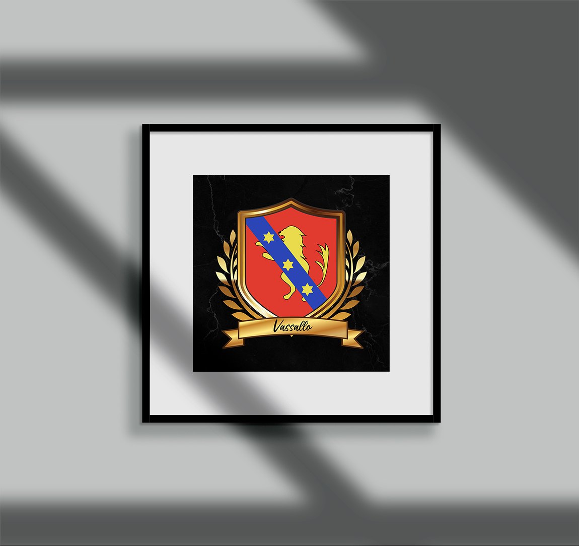 Vassallo Surname Shield Prints