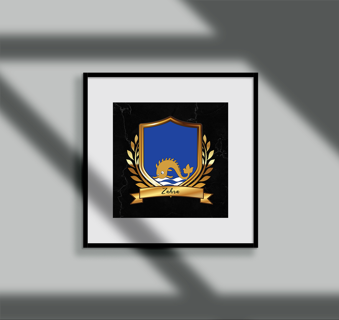 Zahra Surname Shield Prints