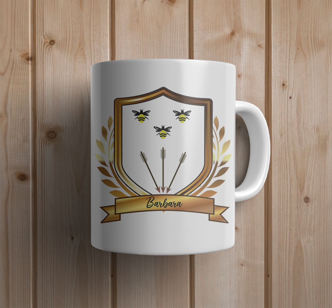 Barbara Shield Mug