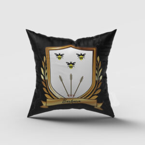 Barbara Surname Shield Cushion