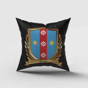 Burlo' Surname Shield Cushion
