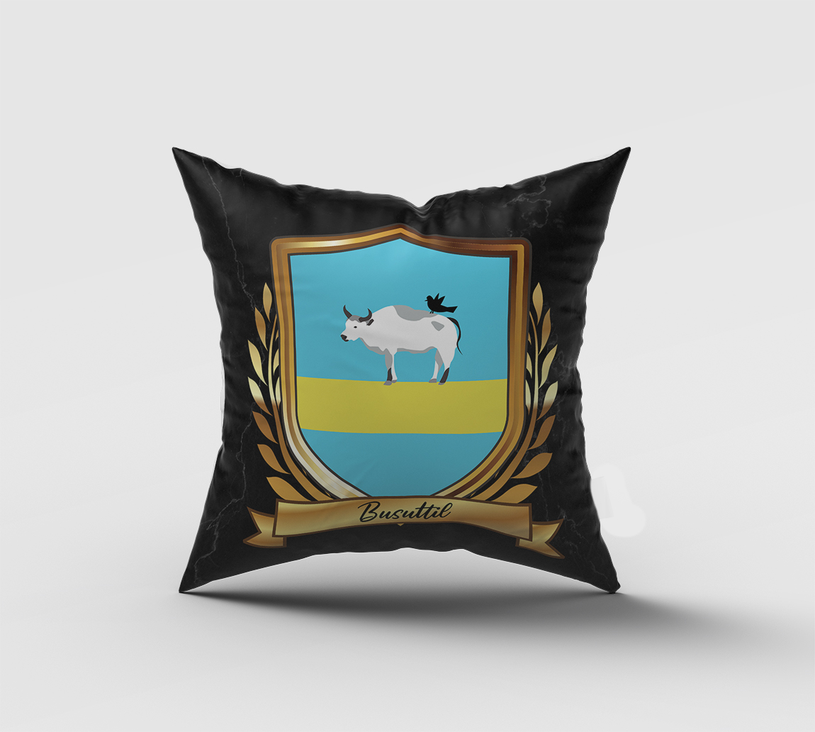 Busuttil Surname Shield Cushion