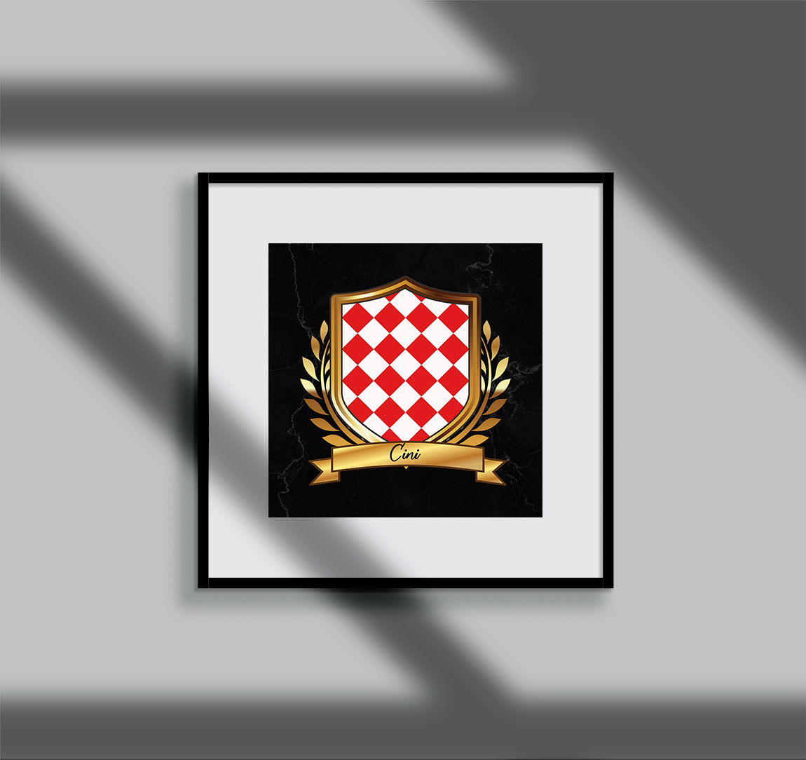 Cini Surname Shield Prints