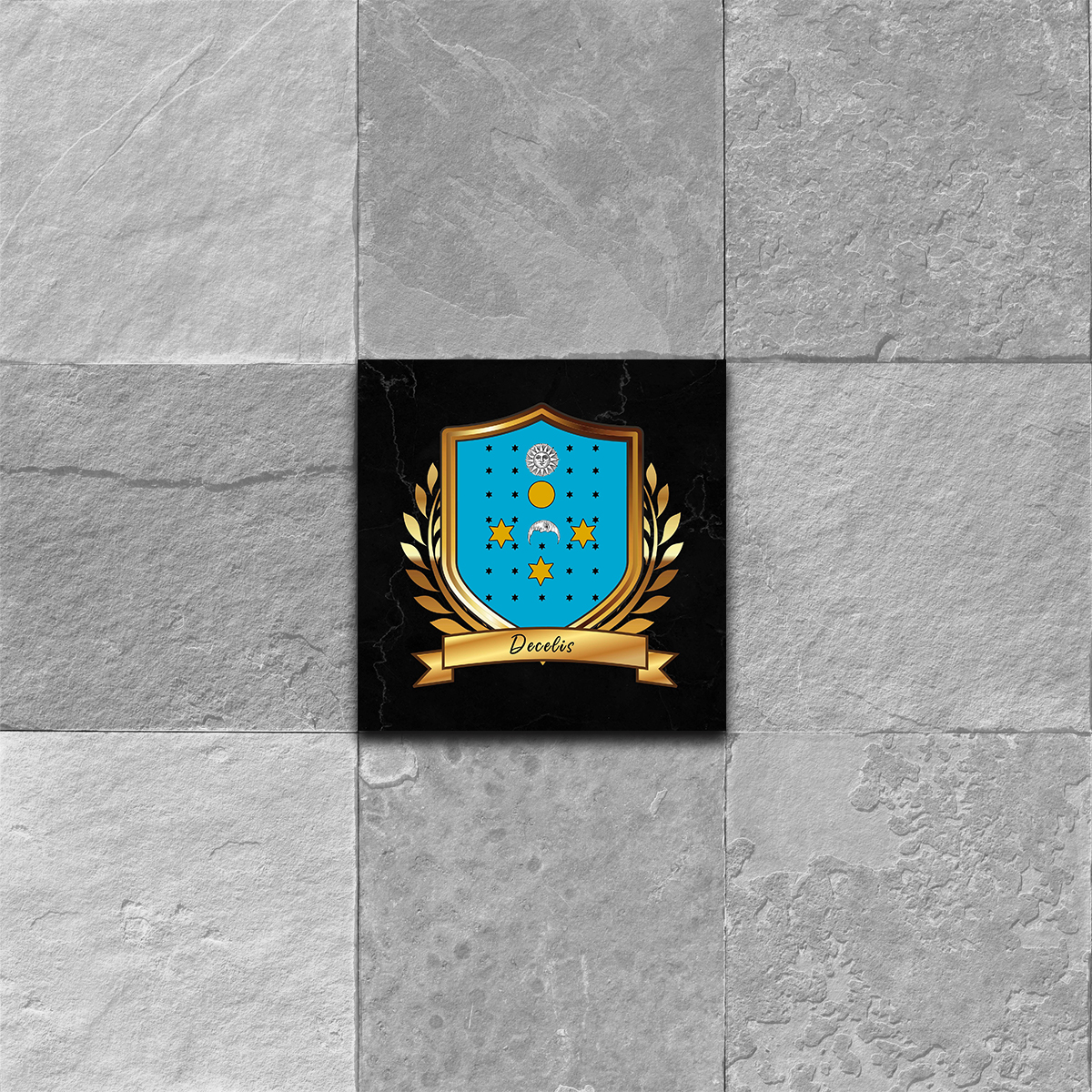 Decelis Coat of Arms Ceramic Tile