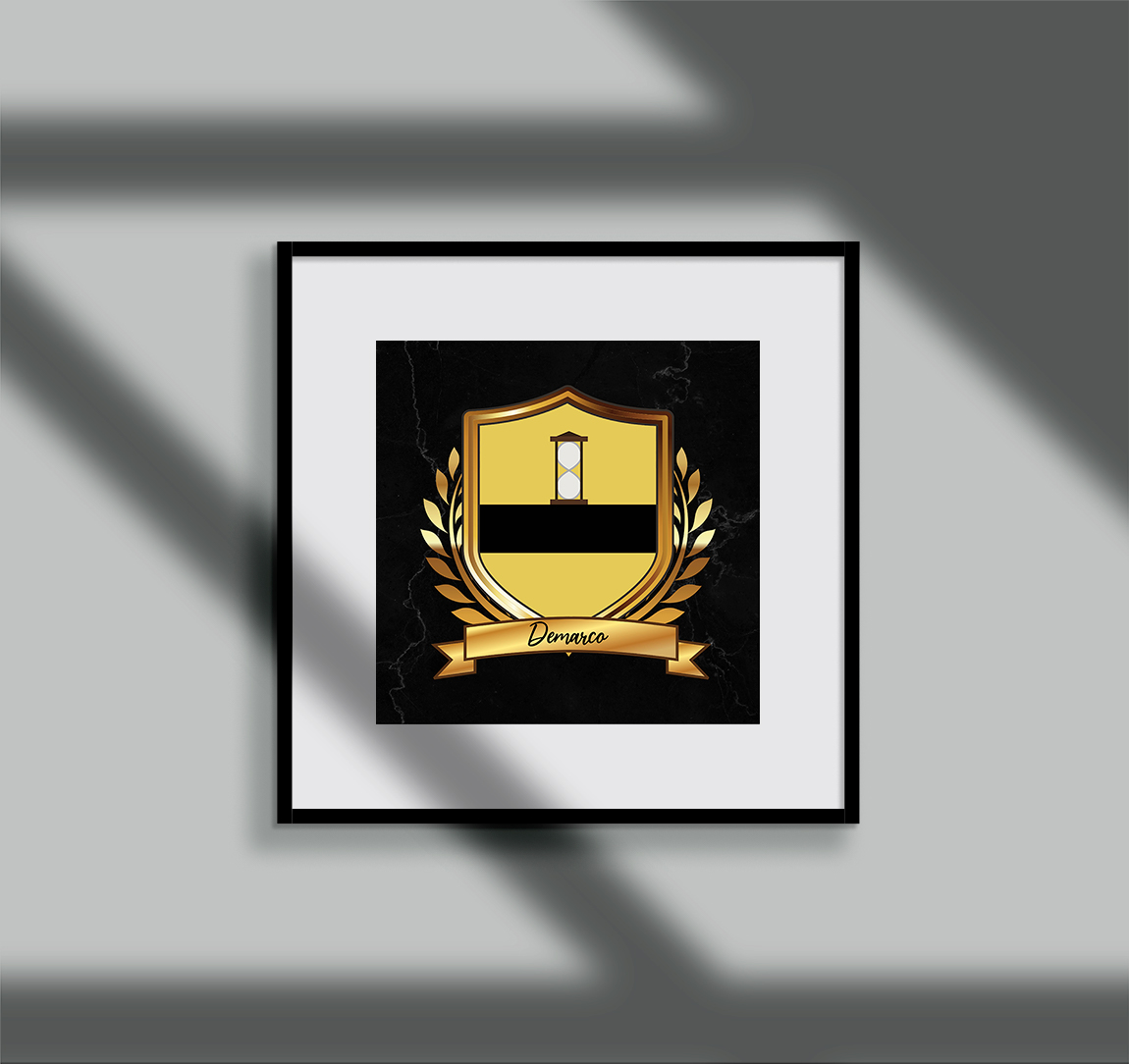 Demarco Surname Shield Prints