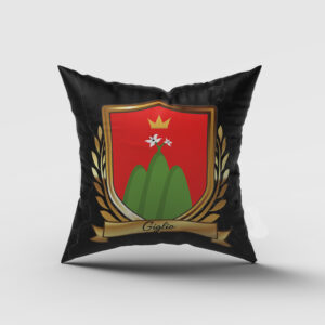 Giglio Surname Shield Cushion