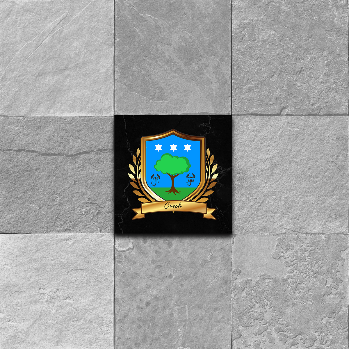 Grech Coat of Arms Ceramic Tile