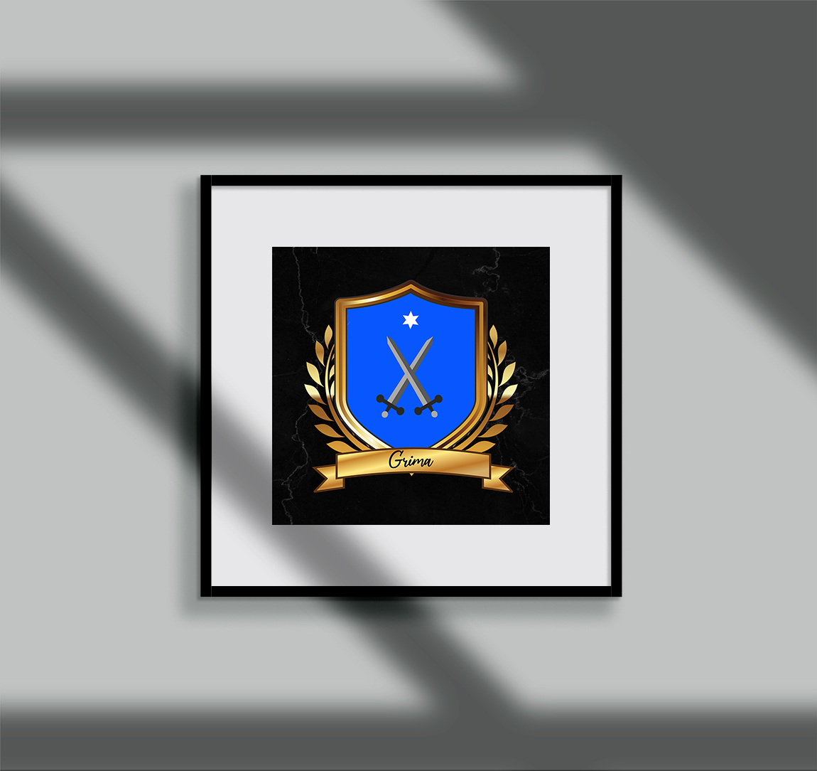 Grima Surname Shield Prints