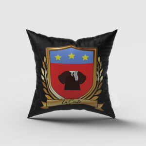 La Corte Surname Shield Cushion