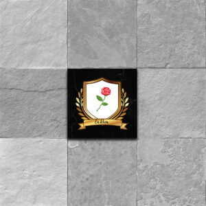 La Rosa Coat of Arms Ceramic Tile