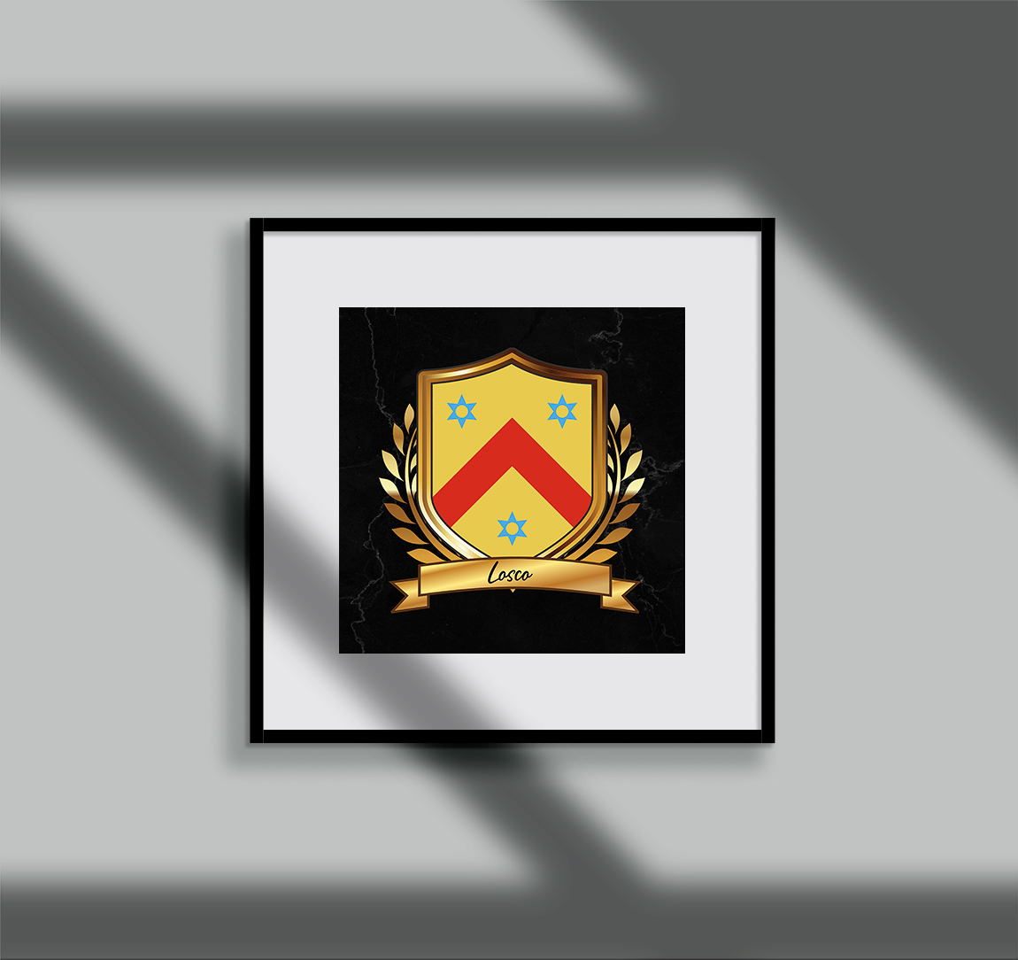 Losco Surname Shield Prints